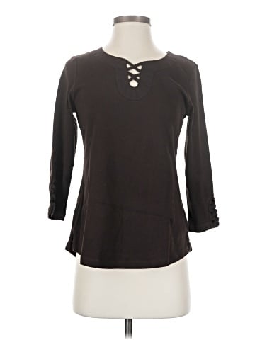 Karen Scott 3/4 Sleeve Top (view 1)