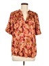 Vince Camuto 100% Polyester Orange Short Sleeve Blouse Size M - photo 1