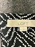 Ann Taylor LOFT 100% Polyester Chevron-herringbone Black Casual Dress Size M (estimated) - photo 7