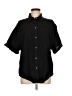 Denim Forum Black Short Sleeve Blouse Size M - photo 1