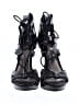 Wild Pair 100% Leather Black Sandals Size 7 1/2 - photo 2