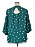 41Hawthorn 100% Polyester Stars Teal 3/4 Sleeve Blouse Size 1X - photo 2