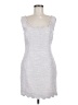 Aqua 100% Polyester Tweed Gray Casual Dress Size M - photo 1