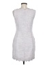 Aqua 100% Polyester Tweed Gray Casual Dress Size M - photo 2