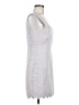 Aqua 100% Polyester Tweed Gray Casual Dress Size M - photo 4