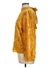 Yumi Kim Gold Long Sleeve Blouse Size L - photo 5