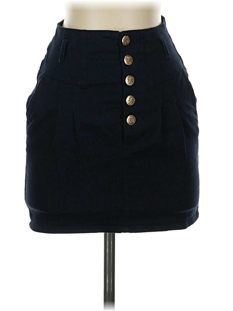 Pre-owned Zara Trf Casual Skirt In Blue