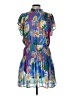 Entro 100% Polyester Tropical Blue Cocktail Dress Size L - photo 1