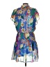 Entro 100% Polyester Tropical Blue Cocktail Dress Size L - photo 2