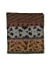 Kenzo Animal Print Burgundy Brown Scarf One size - photo 2