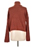 SO 100% Polyester Chevron-herringbone Brown Turtleneck Sweater Size L - photo 2