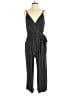 Kaileigh Stripes Black Jumpsuit Size L - photo 1