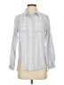 Athleta Stripes Blue Long Sleeve Button-Down Shirt Size S - photo 1