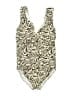 Lands' End Animal Print Ivory One Piece Swimsuit Size 18W - photo 1