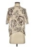 BCBGMAXAZRIA Ivory Short Sleeve Blouse Size S - photo 1
