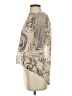 BCBGMAXAZRIA Ivory Short Sleeve Blouse Size S - photo 5