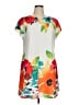 Emery Rose Print White Casual Dress Size 0X - photo 1