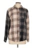Adora Plaid Brown Long Sleeve Button-Down Shirt Size L - photo 1