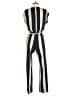 En Focus Studio Stripes Ivory Jumpsuit Size 6 - photo 2