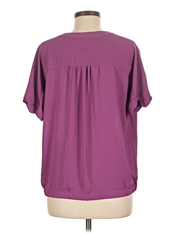 New York & Company Short Sleeve Blouse (view 2)