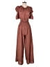 Current Air 100% Polyester Solid Brown Jumpsuit Size XS - photo 1