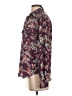 Ann Taylor LOFT 100% Polyester Floral Burgundy Long Sleeve Blouse Size XS - photo 5