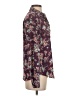 Ann Taylor LOFT 100% Polyester Floral Burgundy Long Sleeve Blouse Size XS - photo 4