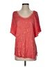 AQC 100% Rayon Red Short Sleeve Blouse Size 4 (0) - photo 1