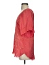 AQC 100% Rayon Red Short Sleeve Blouse Size 4 (0) - photo 5