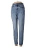 Express 100% Polyester Hearts Blue Jeans Size 2 - photo 1