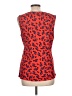 T Tahari Red Sleeveless Top Size L - photo 2