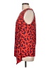 T Tahari Red Sleeveless Top Size L - photo 5
