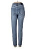 Express 100% Polyester Hearts Blue Jeans Size 2 - photo 2