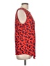 T Tahari Red Sleeveless Top Size L - photo 4