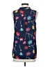 Halogen 100% Polyester Blue Sleeveless Blouse Size S - photo 2