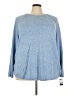 Karen Scott Blue Pullover Sweater Size 3X - photo 1