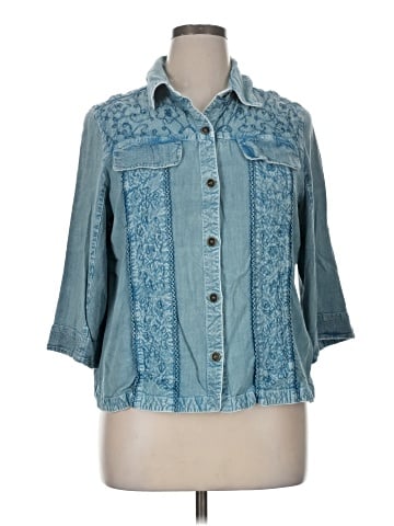 Serengeti 3/4 Sleeve Button-Down Shirt (view 1)