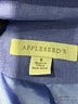 Appleseeds 100% Polyester Blue Purple 3/4 Sleeve Blouse Size 8 - photo 7