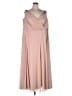 David's Bridal 100% Polyester Solid Tan Cocktail Dress Size 26 waist - photo 1