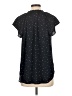 Ann Taylor LOFT 100% Polyester Polka Dots Black Blue Short Sleeve Blouse Size 0X - photo 2