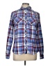 Marmot 100% Polyester Plaid Blue Long Sleeve Blouse Size L - photo 1