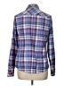 Marmot 100% Polyester Plaid Blue Long Sleeve Blouse Size L - photo 2