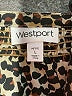 Westport 100% Polyester Animal Print Brown 3/4 Sleeve Blouse Size L - photo 7