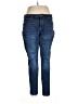 Faded Glory Solid Blue Jeans Size 16 - photo 1