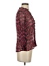 Attention 100% Polyester Burgundy 3/4 Sleeve Blouse Size XS - photo 4