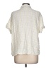 Universal Thread Checkered-gingham Ivory Short Sleeve Blouse Size L - photo 2