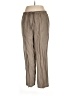 Kate Hill Stripes Solid Tan Gray Casual Pants Size 1X - photo 1