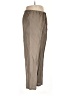 Kate Hill Stripes Solid Tan Gray Casual Pants Size 1X - photo 4