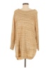 Field Flower Metallic Tan Gold Poncho Size M - photo 2