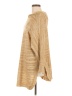 Field Flower Metallic Tan Gold Poncho Size M - photo 5